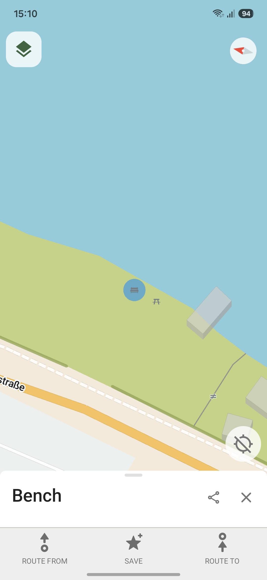 New POI is shown on the map
