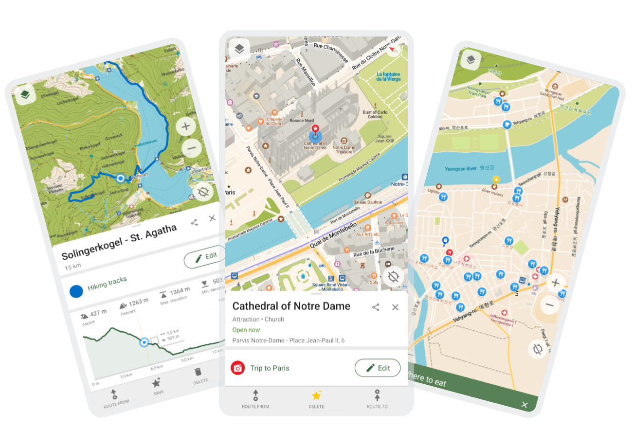 Hike, Bike, Drive Offline – Navigate with Privacy